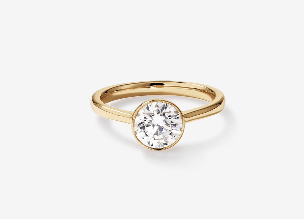 Round Brilliant Laboratory-Grown Diamond Solitaire Bezel Set Engagement Ring by Michael Hill (1)